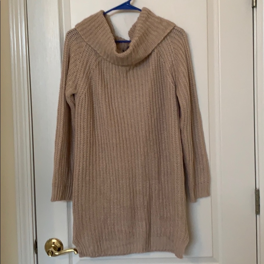 Tan Sweater Dress